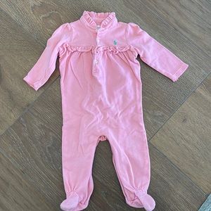 Ralph Lauren long sleeve baby outfit. Size 6 M. .